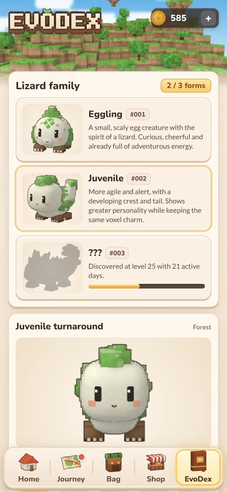 EvoDex: the lizard family with two of three forms discovered